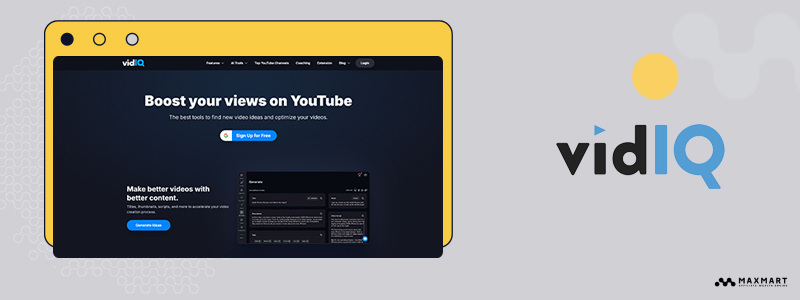 vidiq YouTube SEO Tools